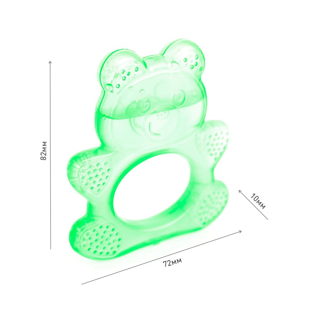 Knopa Прорезыватель-массажер для десен охлаждающий Мишка, 0+, цвет в ассортименте, 1 шт.