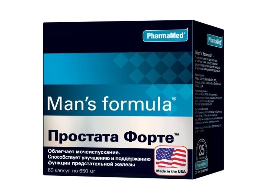 фото упаковки Man's formula Простата Форте