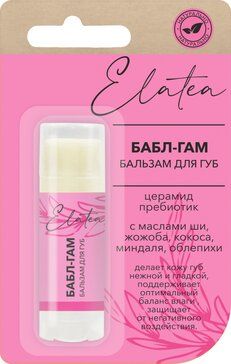 фото упаковки Elatea Бальзам для губ Бабл-Гам