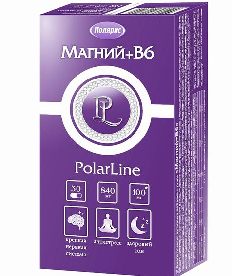 фото упаковки PolarLine Магний плюс В6