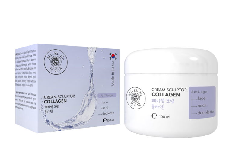 фото упаковки Mi-Ri-Ne Collagen Крем-скульптор для кожи лица, шеи и декольте