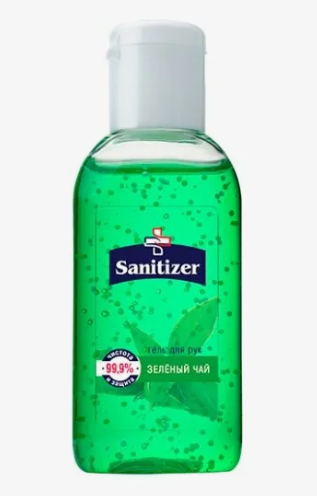 фото упаковки Sanitizer Антисептический гель для рук Зеленый чай