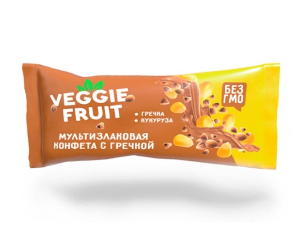 фото упаковки Veggie Fruit конфета мультизлаковая с гречкой