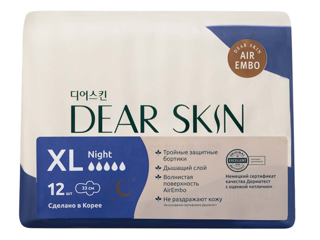 фото упаковки Dear Skin Прокладки Air Embo гигиенические с крылышками