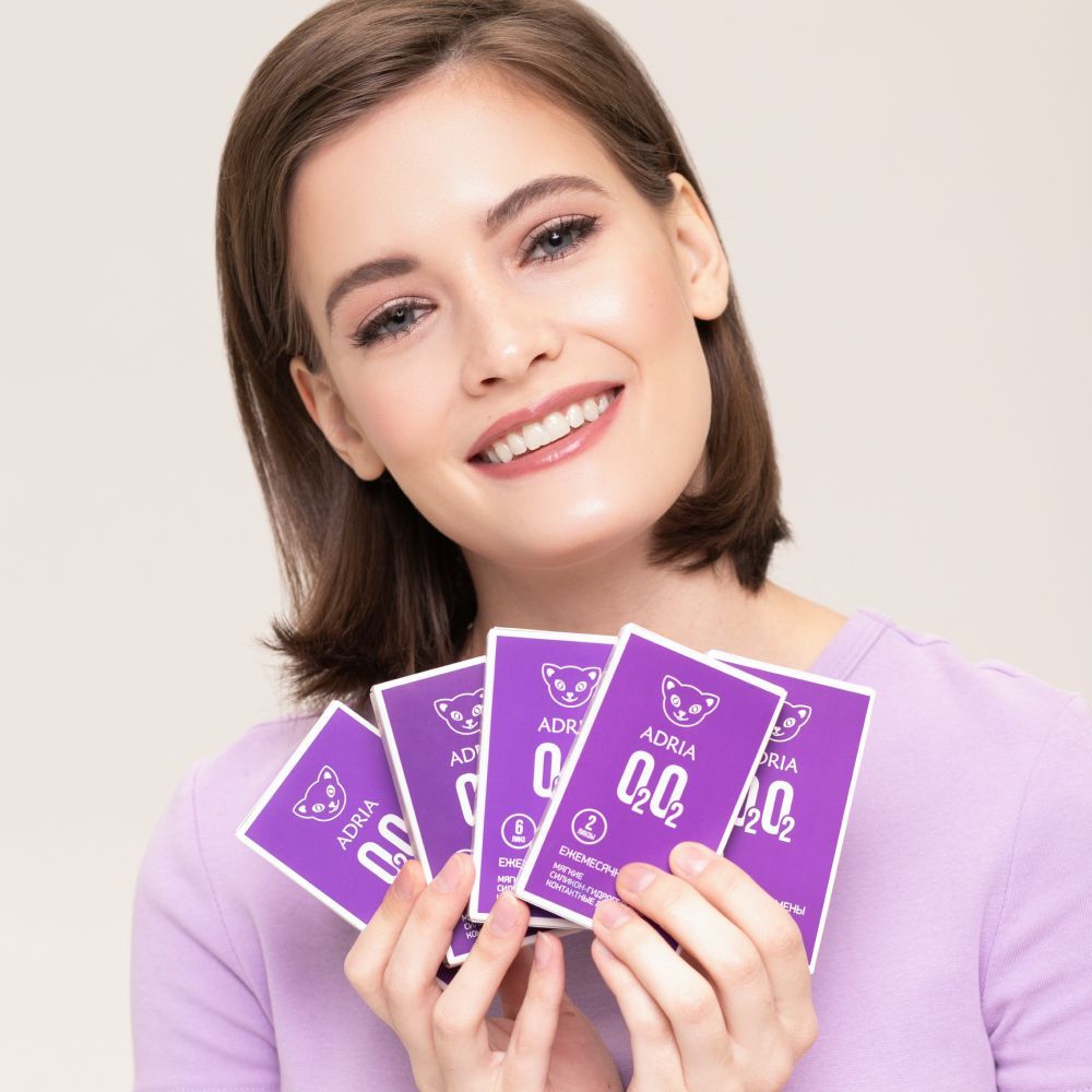 Adria O2O2 Контактные линзы ежемесячные, -5.25, 8.6, 2 шт.