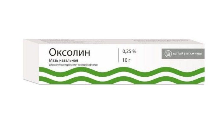 фото упаковки Оксолин, 0.25%, мазь назальная, 10 г, 1 шт. фото упаковки Оксолин
