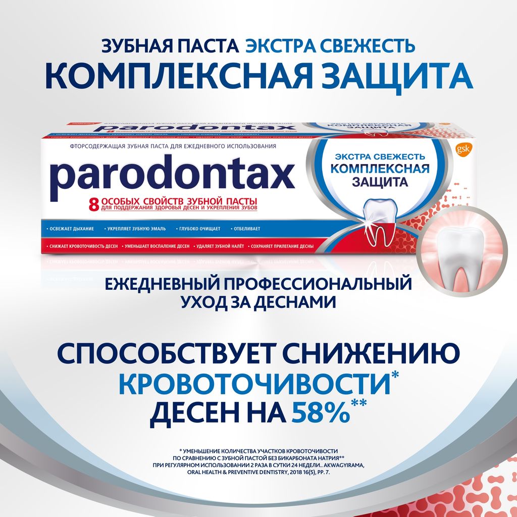 Зубная паста Sensodyne Комплексная Защита, паста зубная, 80 г, 1 шт.