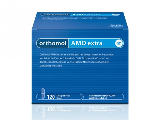Orthomol AMD Extra Витамины для глаз, капсулы, на 120 дней, 120 шт.