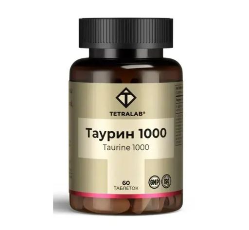 Tetralab Таурин, таблетки, 60 шт.