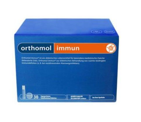 Orthomol Immun набор бутылочка питьевая+таблетки, питьевые бутылочки и таблетки, на 30 дней, 30 шт.