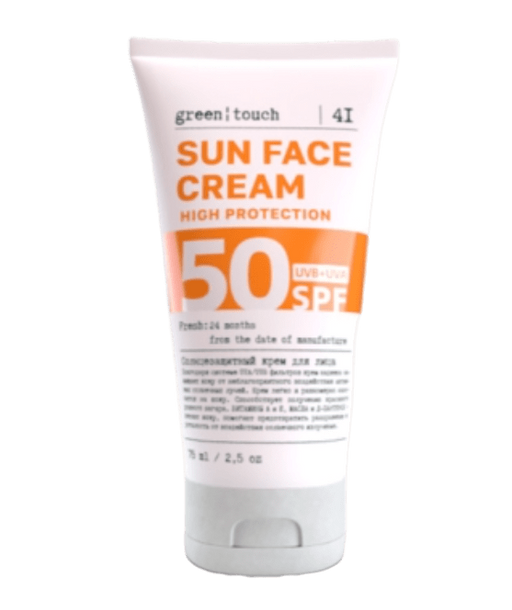 Green touch Sun Солнцезащитный крем, SPF50, крем, 75 мл, 1 шт.