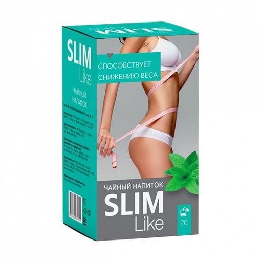 Slim Like фиточай, фиточай, со вкусом мяты, 1.5 г, 20 шт.