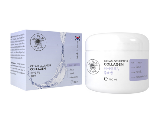 Mi-Ri-Ne Collagen Крем-скульптор для кожи лица, шеи и декольте, крем, омолаживающий, 100 мл, 1 шт.