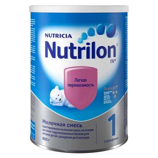 Nutrilon ГА 1, смесь молочная сухая, 800 г, 1 шт.