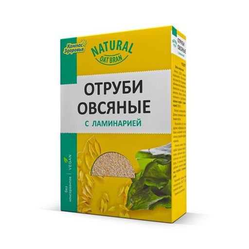 Компас Здоровья Отруби овсяные, с ламинарией, 200 г, 1 шт.