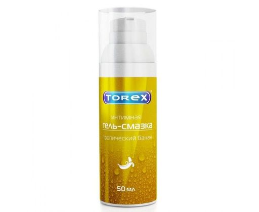 Torex гель-смазка интимная тропический банан, гель, 50 мл, 1 шт.