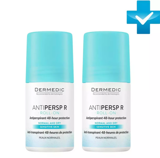 Dermedic Antipersp R Дезодорант-антиперспирант шариковый, дезодорант-ролик, 60 мл, 2 шт.