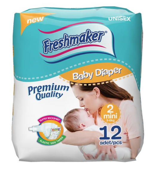 Freshmaker Mini 2 подгузники, 3-6 кг, 12 шт.